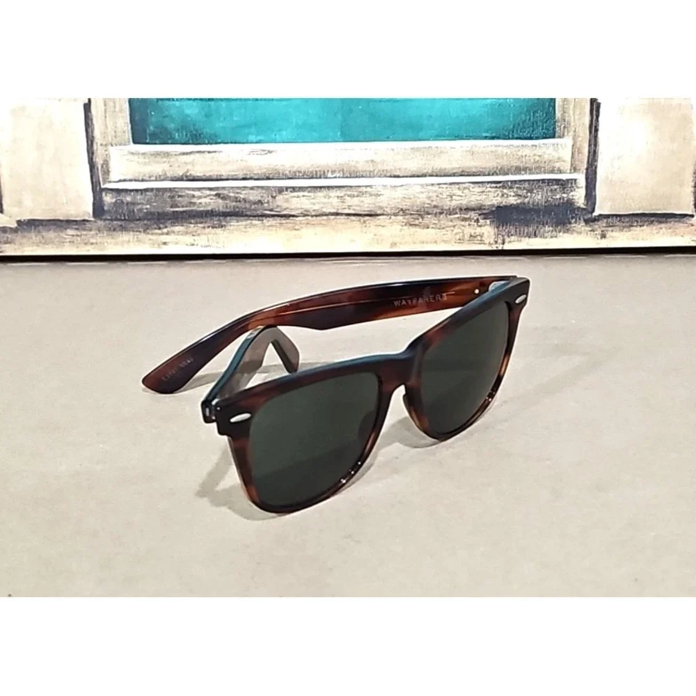 VINTAGE B&L RAY-BAN L1725 XWAS‎ G15 UV CRYSTAL SHINY TORT WAYFARER II SUNGLASSES